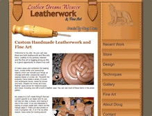 Tablet Screenshot of leatherdreamweaver.com